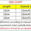 Size chart for baby first walker shoes showing lengths and suitable months for sizes 11, 12, and 13.