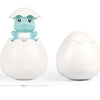 A cute blue duck and penguin bath toy with a white body and water spray features.