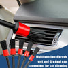 A set of multifunctional brushes for car cleaning, featuring wet and dry dual use.