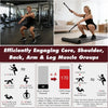A woman performs a workout using cordless battle ropes on an exercise mat.
