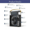 A black personal air cooler fan and humidifier with various adjustment switches and features shown on the front panel.
