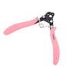 Pink one-step wire looping pliers used for jewelry making