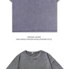 A plain gray heavyweight cotton oversized t-shirt with a washed finish.