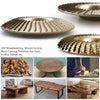 A set of flat arc bevel angle grinder wood carving discs used for woodworking and carving projects.