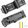 Ganchos negros ajustables para almacenar bicicletas en la pared, con tornillo de 40 mm.