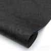 Black vintage floral textured faux leather fabric rolled for handcrafted projects