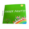 A green board featuring the title Finger Painting Angel and colorful illustrations of children painting.