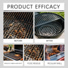 Comparaison avant/après d'un dégraissant puissant pour grille de barbecue.