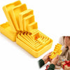 A hand is opening a yellow 3D-printed 6-layer nested surprise box, showing the layered structure.