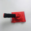 A red paint edger brush set with a black handle and replacement pads is shown on a white background.