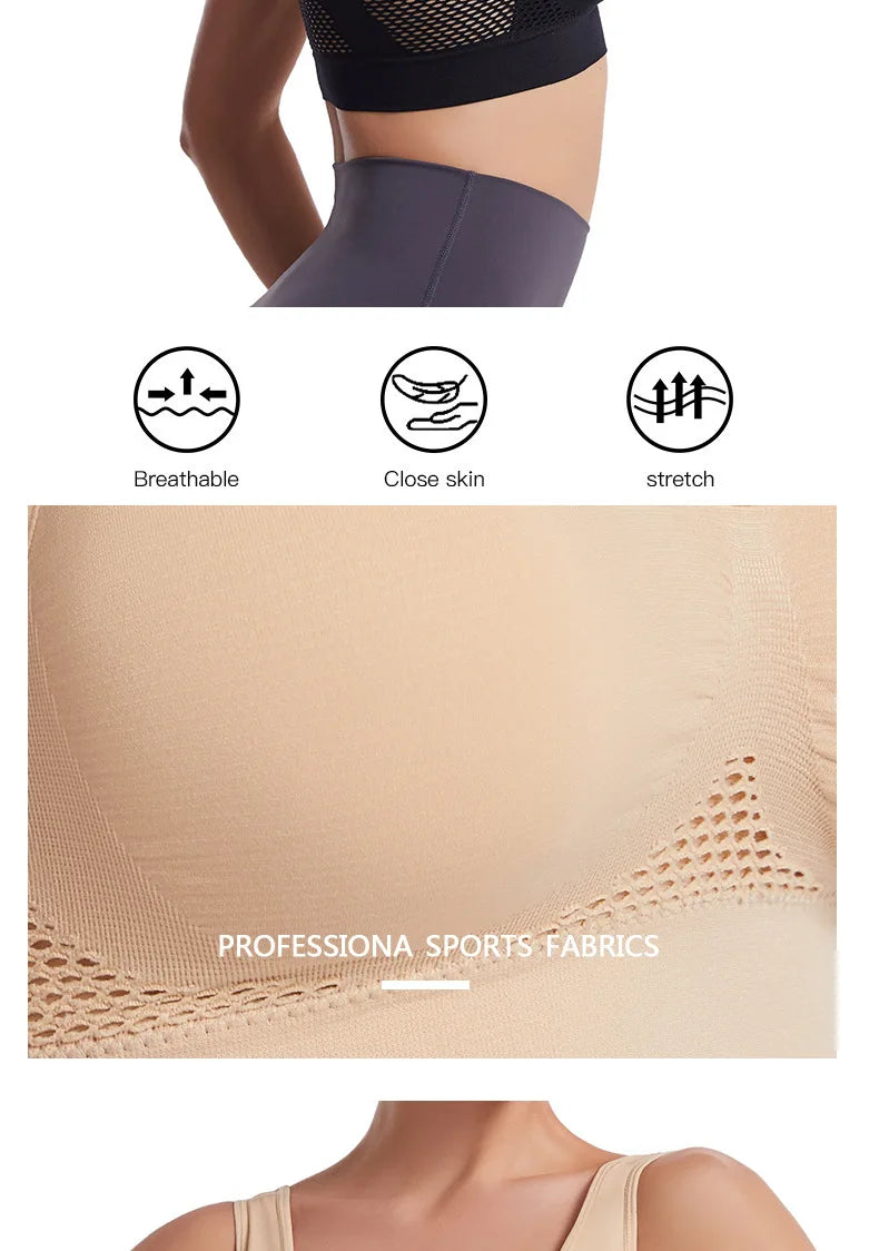 Close-fitting beige sports fabric for a plus size bra featuring breathable and stretch properties.