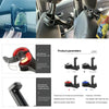 Gancho para reposacabezas de auto y soporte para teléfono, en varios ángulos y colores como plata, gu