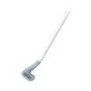 A white golf-style silicone toilet brush with a self-opening holder.