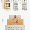 Various sizes of TLM color-changing liquid foundation and matte concealer products shown with measurements.