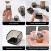 Silicone furniture leg pads with felt bottom shown in various installation and usage contexts.