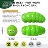 A bright green bug-shaped squeaky dog chew toy made of TPR material for dogs.