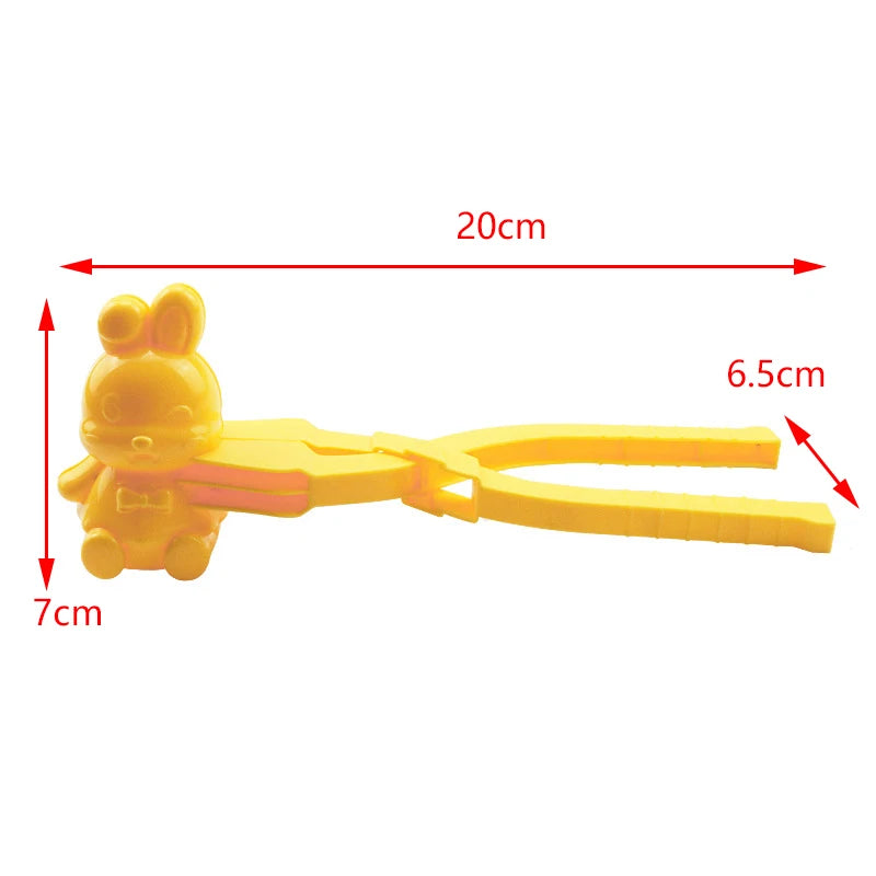 Yellow duck-shaped rice mold used for making fun sushi and snowballs