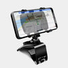 En svart universal 360° roterende biltelefonholder med en smarttelefon som viser et kart.