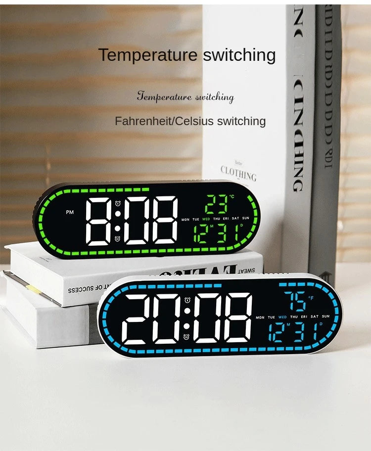 A black digital temperature switching device displays 8:08 PM and a temperature of 23 degrees Celsius.