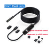 Sort 8mm dual linse kamera kabel og stik til et ekstra kamera