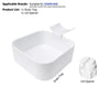 White drain tray and lid opener set for Samsung and other front-load washing machines