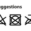 A set of five black line icons suggesting various suggestions or prohibitions.