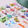A collection of colorful 3D foam animal puzzle pieces and toys for children