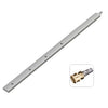 Herramienta de limpieza de radiadores de metal plateado con barra extensible y punta de latón