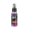 A bottle of 3-in-1 Nano Ceramic Coating Spray for cars with a black and purple label.