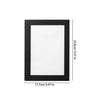 Black rectangular picture frame with white mat, measuring 23.8 cm by 17.7 cm.