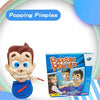 A plastic toy depicting a character with pimples used for popping, packaged in a box.
