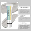 A tube of Hoegoa permanent hair color cream with a silver dye color and surrounding text describing its ingredients.