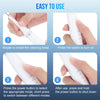Instrucciones para usar un cepillo de dientes sónico recargable y kit de raspador dental, mostrando pasos para instalar el ca