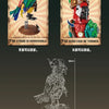 A set of building blocks depicting a sculpture of Jesus Christ with a head that can be turned and a stand that is removable.
