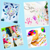 A collection of finger painting activities featuring handprints and nature themes for kids.