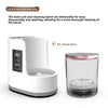 A white electric makeup brush cleaner unit and a detachable cleaning barrel with an air-drying timer.