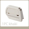 A white retractable ceramic blade cutter with a magnetic lock.