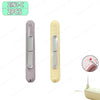 A pair of 2-in-1 needle threader and seam ripper tools, one in light purple and one in cream.