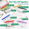 Collection d'organiseurs de pilules et pochettes pour petits objets : baume solide, chewing-gum, pièces, pinces à cheveux, br
