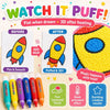 Magic Popcorn Pen tool used to create 3D puffy textured drawings on cards and crafts