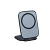 A sleek, black magnetic car phone holder with a circular cutout for mounting.