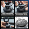 Installation procedure showing how to use a 360° rotating magnetic foldable phone holder on a flat surface.