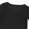Black long-sleeved thermal top for women