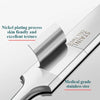 Medical grade stainless steel tweezers used for a nickel plating process to achieve skin-friendly texture.