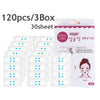 A package of 120 pieces of DODO LABEL invisible V-lift face stickers for instant skin tightening.