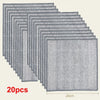 A set of 20 scratch-free microfiber cleaning cloths shown in a fan-like arrangement.