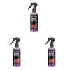 A bottle of High Potentin 3-in-1 Nano Ceramic Coating Spray for cars with a black pump and purple liquid.