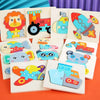 A set of wooden 3D animal jigsaw puzzles featuring various colorful animals like a lion, elephant, and owl.