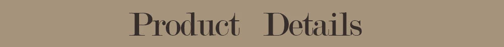 Text overlay on a beige background reading Product Details