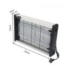 A rectangular electric mosquito killer lamp with a grid of light traps and a power cord.